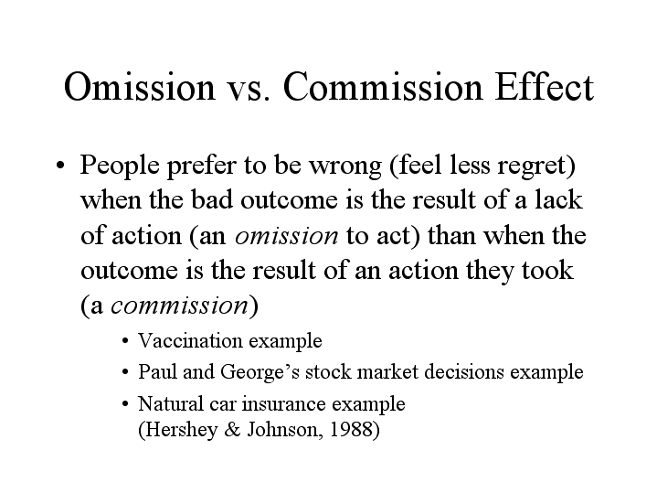 act or omission meaning in law