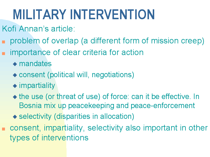 Consequences of military intervention image