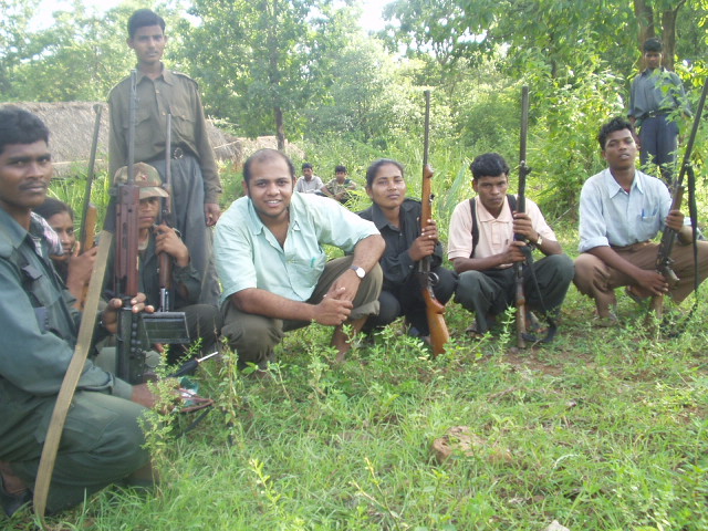 That is me covering the Maoist guerrillas in Central India's Bastar forests