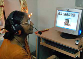 Videoconferencing with a specialist