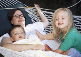 Lauren y sus hijos