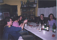 Cena con los estudiantes de Le�n