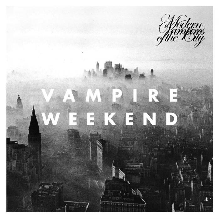 Album art for Modern Vampires of the City, copyright Vampire Weekend 2013.