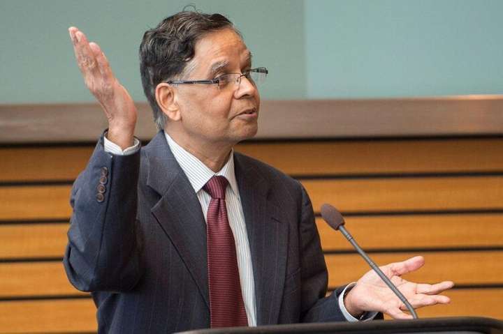 Professor Arvind Panagariya speaking