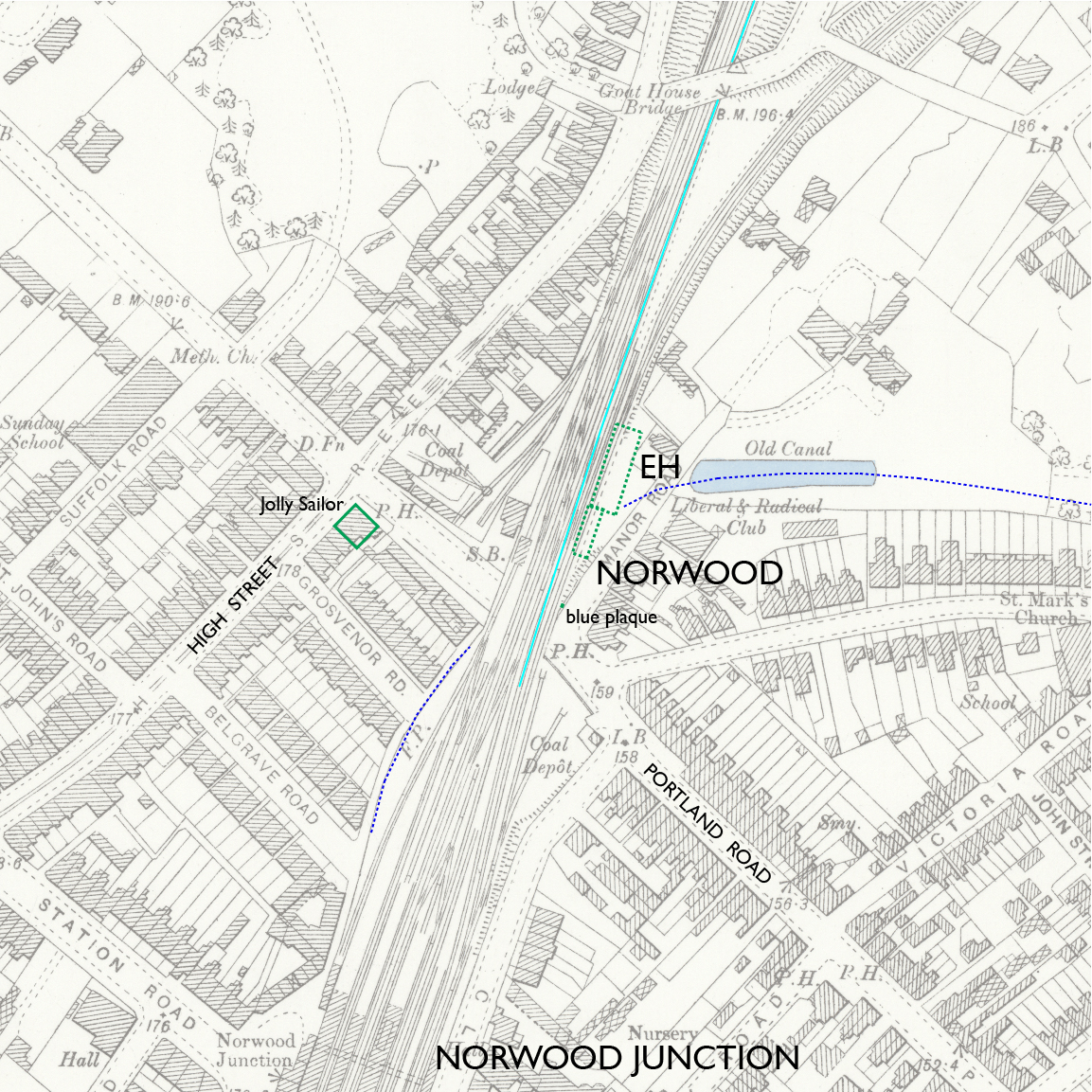 Norwood OS  map