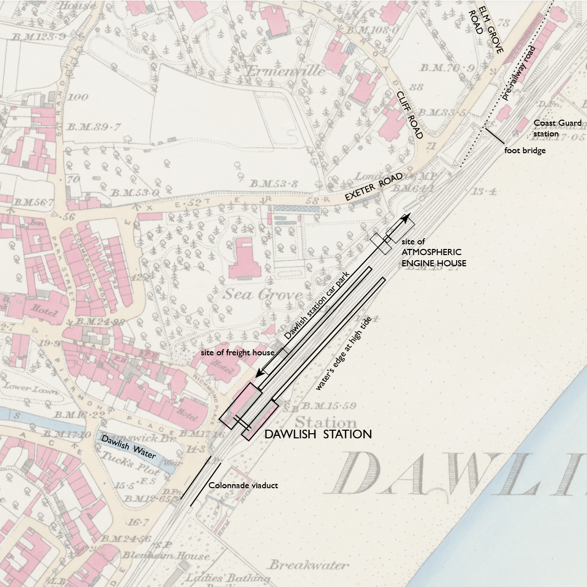 Dawlish OS map