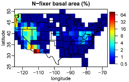 USA N fixing trees