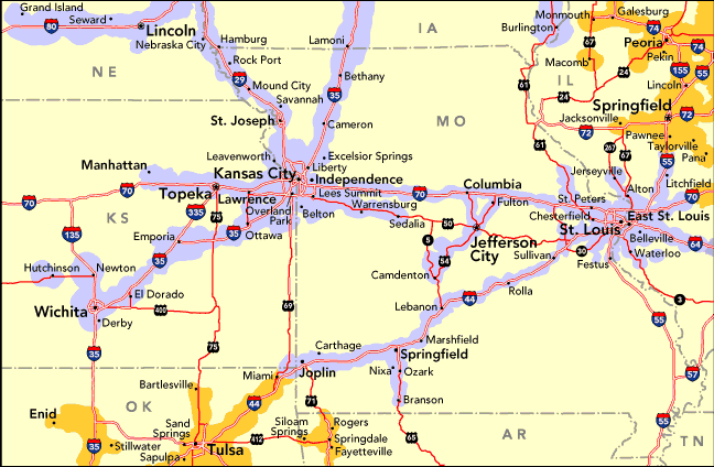 Kansas Area Coverage Map