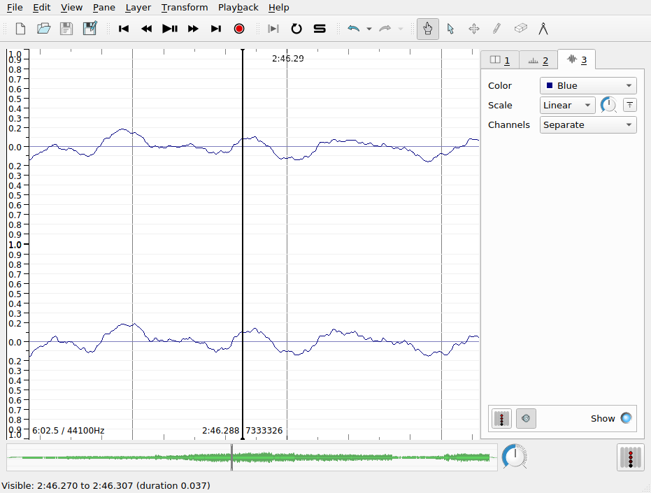 SV waveform zoom