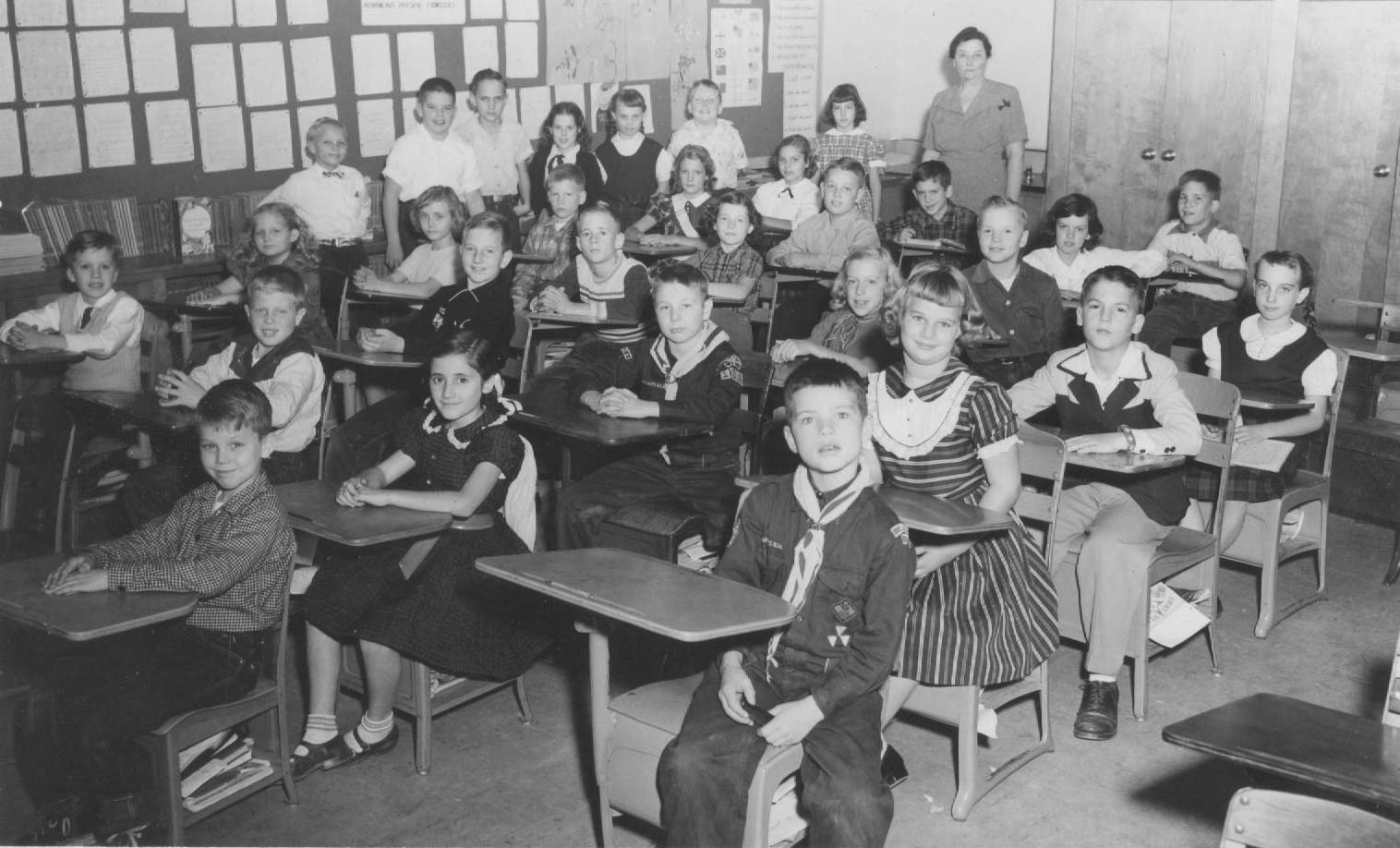 Fourth grade at Chesterbrook school 1954