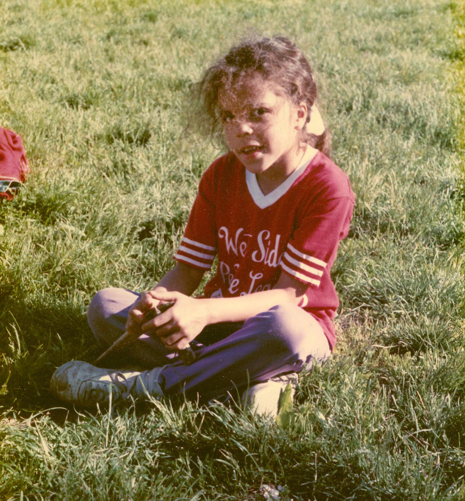 Amy in the grass