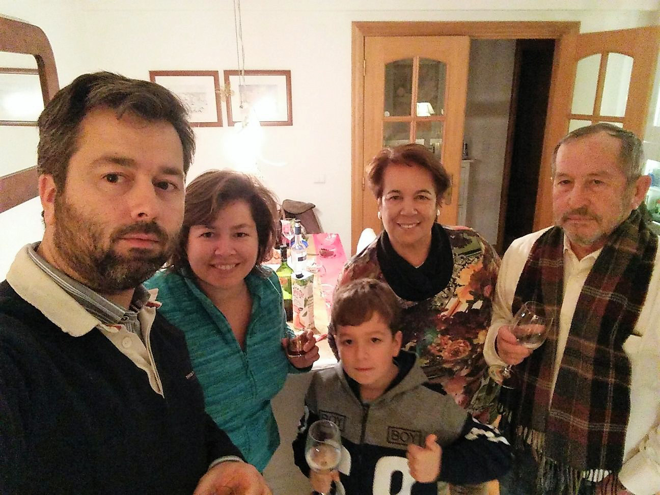 Luzia Machado and her family