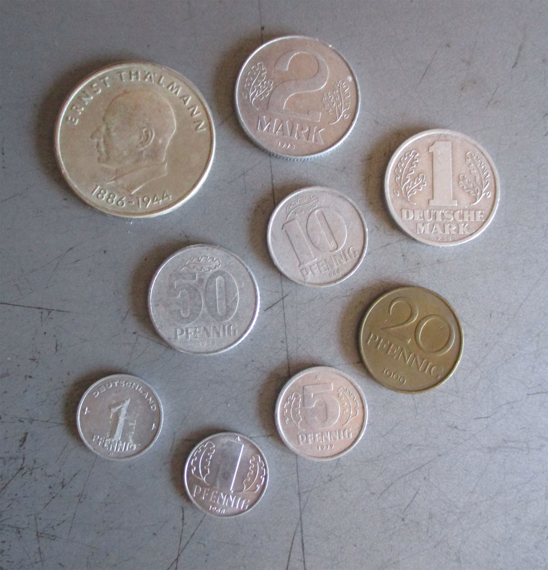 East German coins