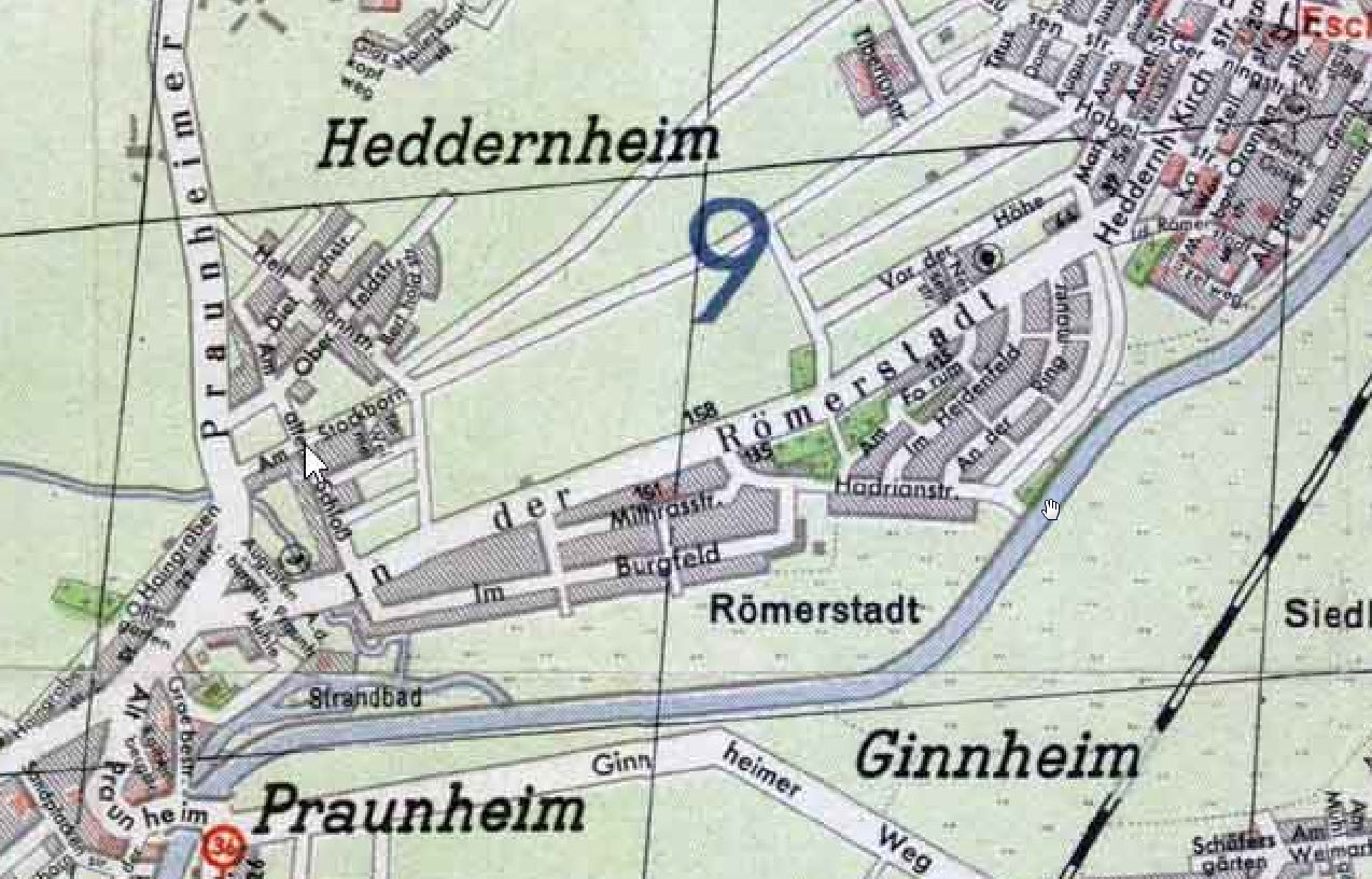 Römerstadt on 1946 map