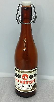 A Henninger Bier bottle from 1960
