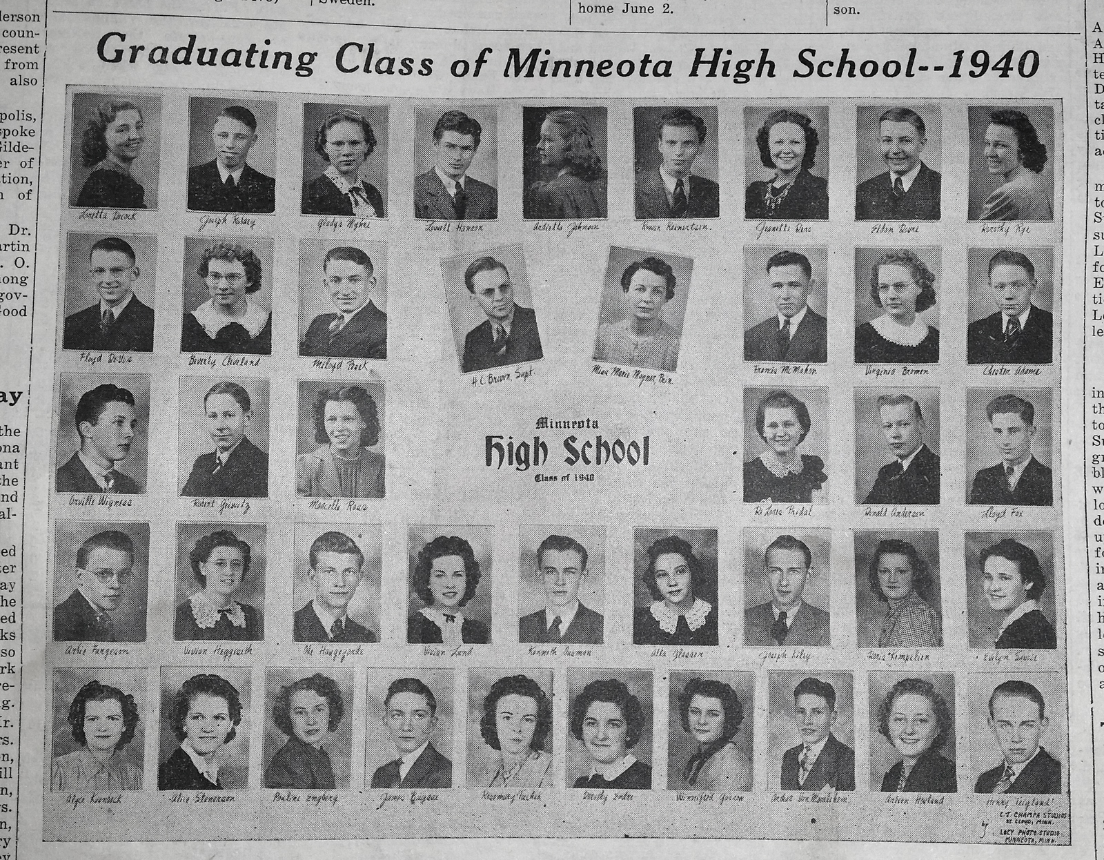 Minneota HS class of 1940