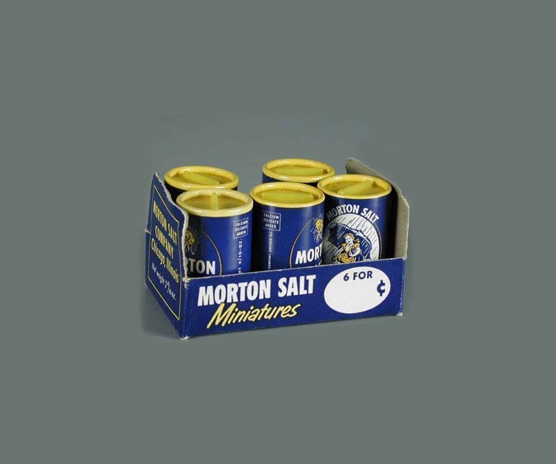 Tiny Morton salt shakers