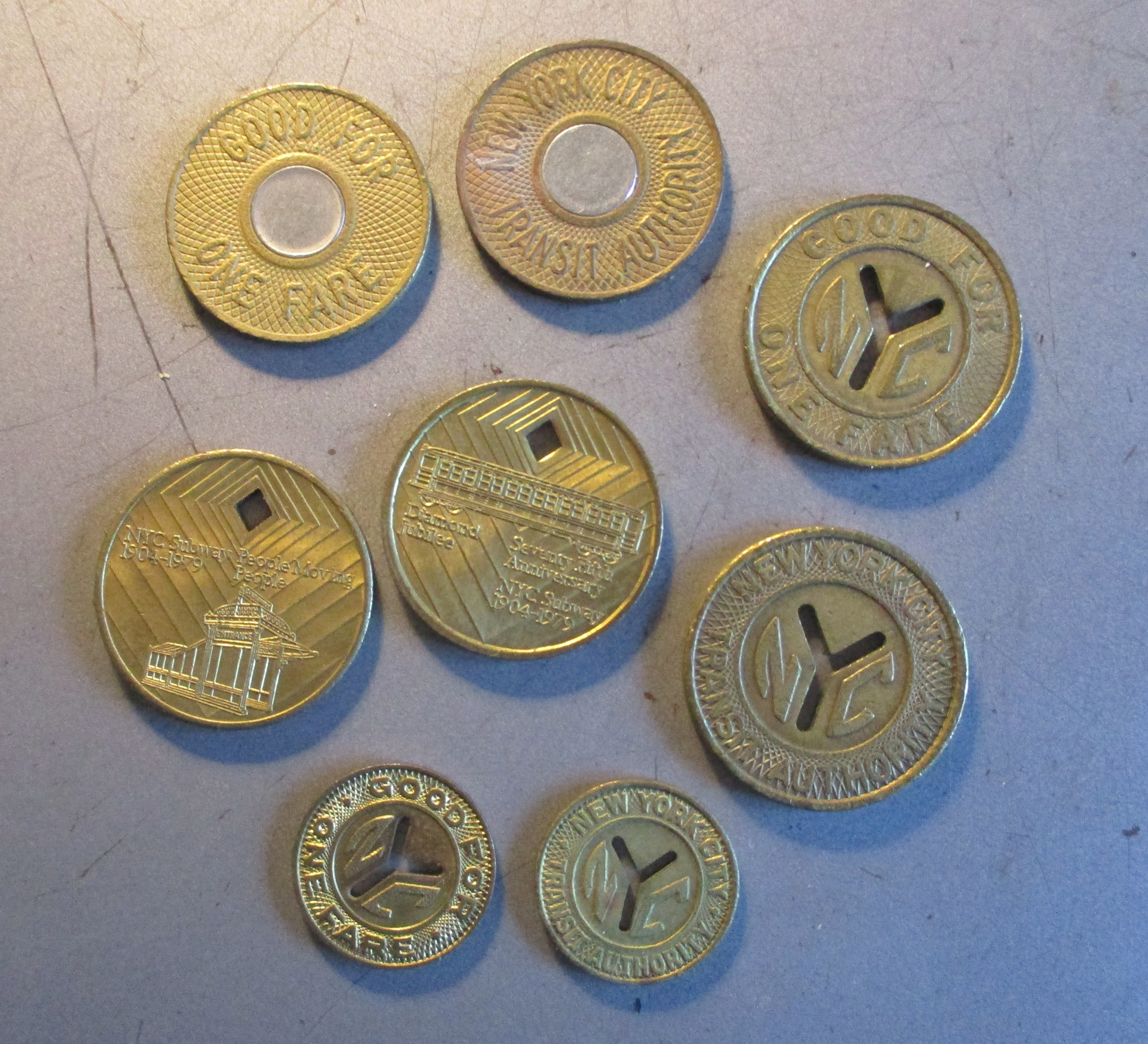 NYC Subway tokens
