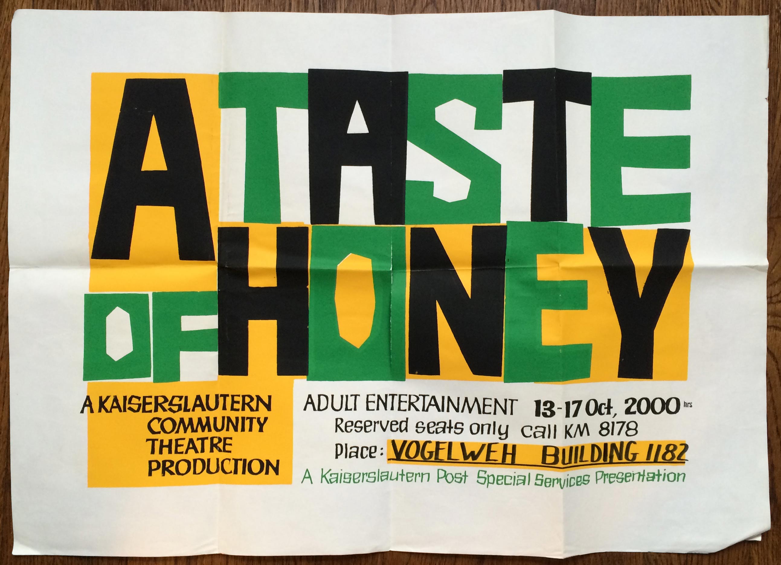Taste of Honey poster 1964
