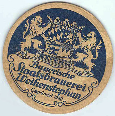 Weihenstephan beer coaster