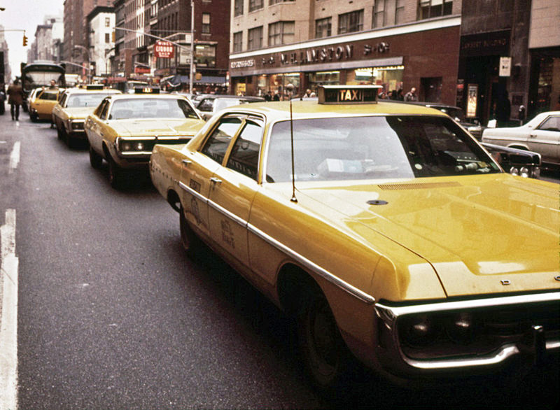 Yellow cab 1970s
