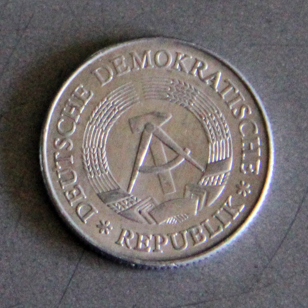 East German 2 Mark coin