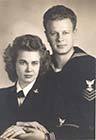 My mother and father in the Navy 1944 - Click to enlarge Mom and Dad in the Navy