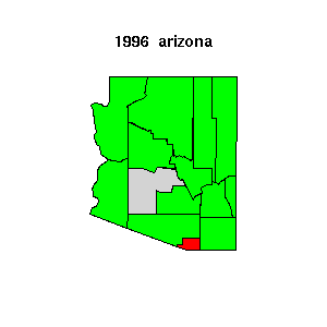 arizona map 1996