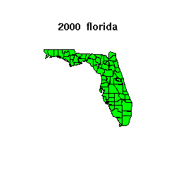 florida map 2000