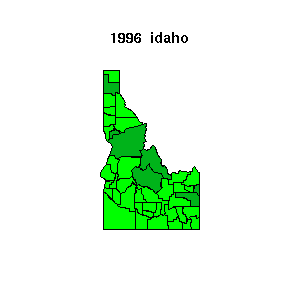 idaho map 1996