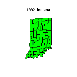 indiana map 1992