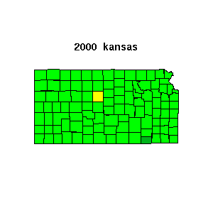 kansas map 2000