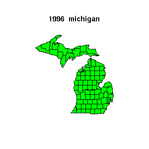michigan map 1996