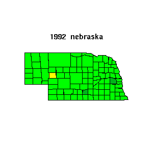 nebraska map 1992