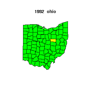 ohio map 1992