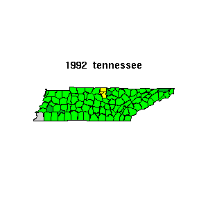 tennessee map 1992