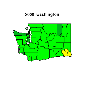 washington map 2000