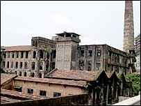 Defunct textile mill in Mumbai