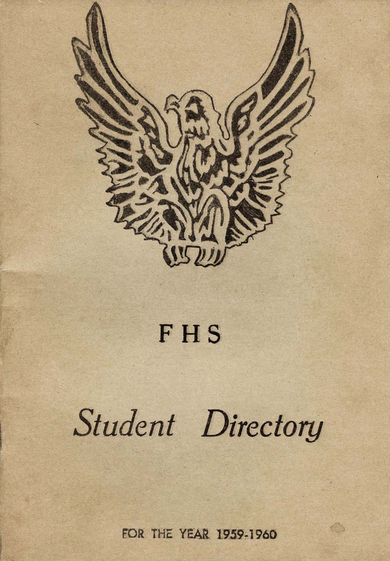 FHS Telephone Directory 1959-60 - Click to see PDF FHS phone directory cover