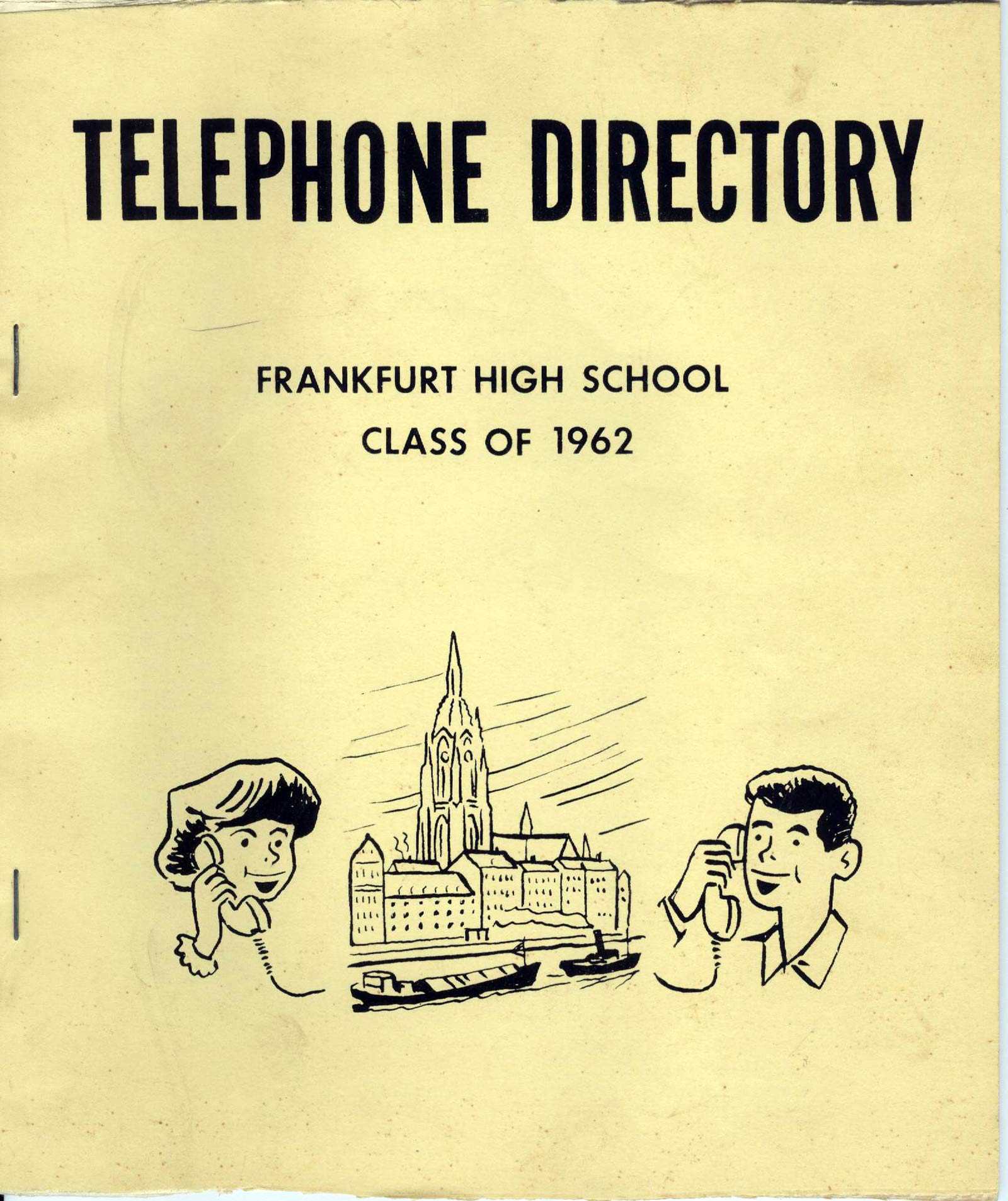 FHS Telephone Directory 1960-61 - Click to enlarge FHS phone directory cover