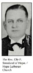 Reverend Ole P. Stensland of Hope Lutheran Church Ole Stensland