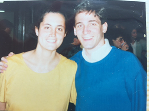 Lisa Carnoy and Jonathan Lavine in 1988.