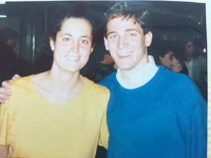 Lisa Carnoy and Jonathan Lavine in 1988. Lisa Carnoy and Jonathan Lavine in 1988.