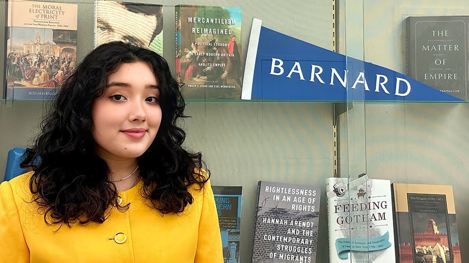 From Uzbekistan to New York: Meet Barnard Student Nazira Davroni