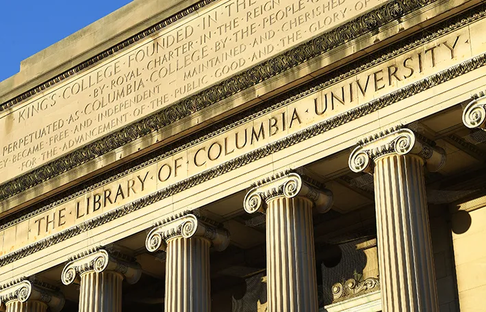 Low Library's classical facade