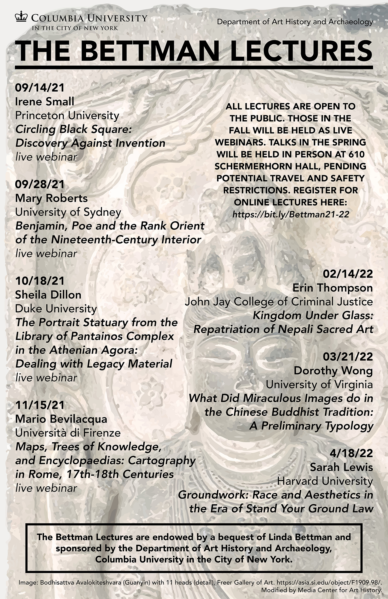 Bettman Lecture Series - Department of Art History and Archaeology ...