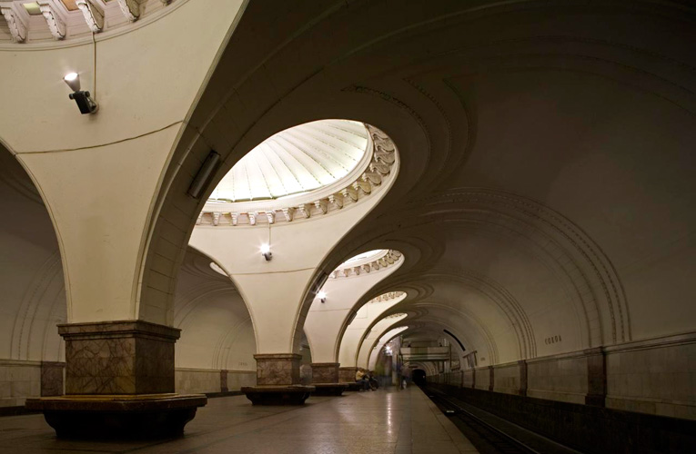 Sokol Metro Station, Moscow