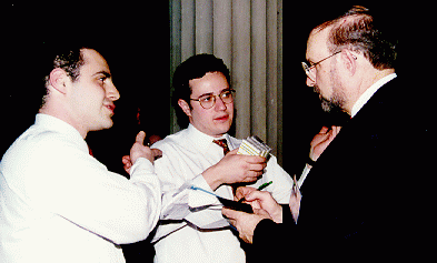 Josh and Yishai selling a 
cassette