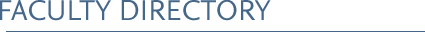 Faculty Directory