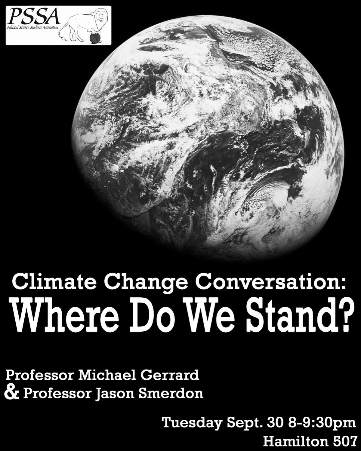 Pssa Climate Change Panel Columbia S Political Science Students